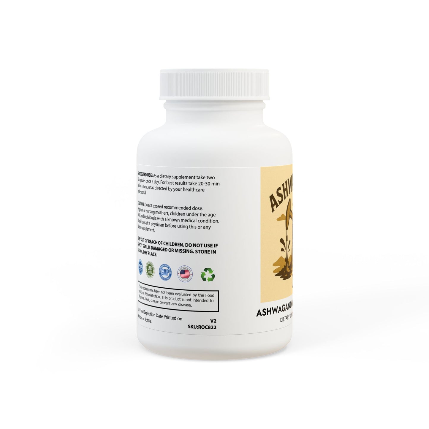 Ashwagandha and Black Pepper Supplement (60 capsules)