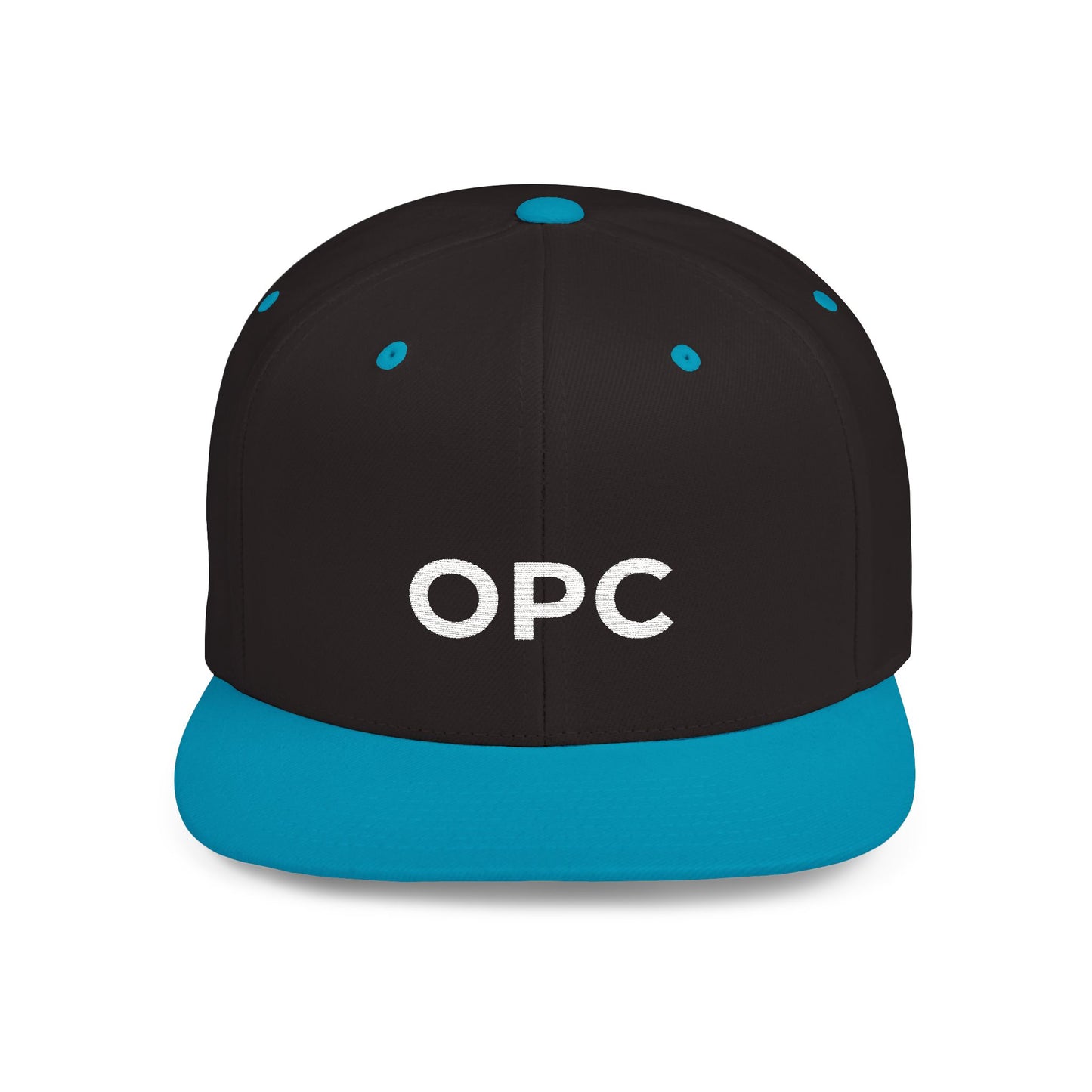 OPC Flat Bill White Logo