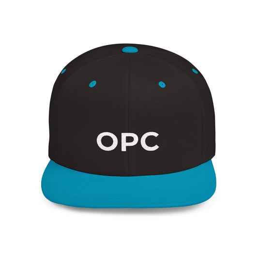 OPC Flat Bill White Logo