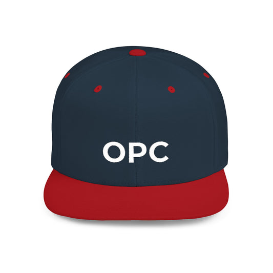 OPC Flat Bill White Logo