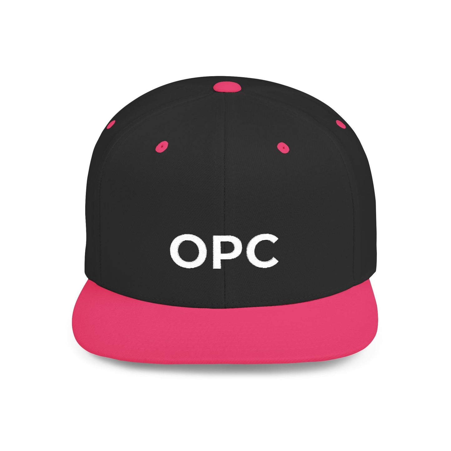 OPC Flat Bill White Logo