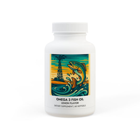 Omega 3 Fish Oil Supplement (60 Softgels)