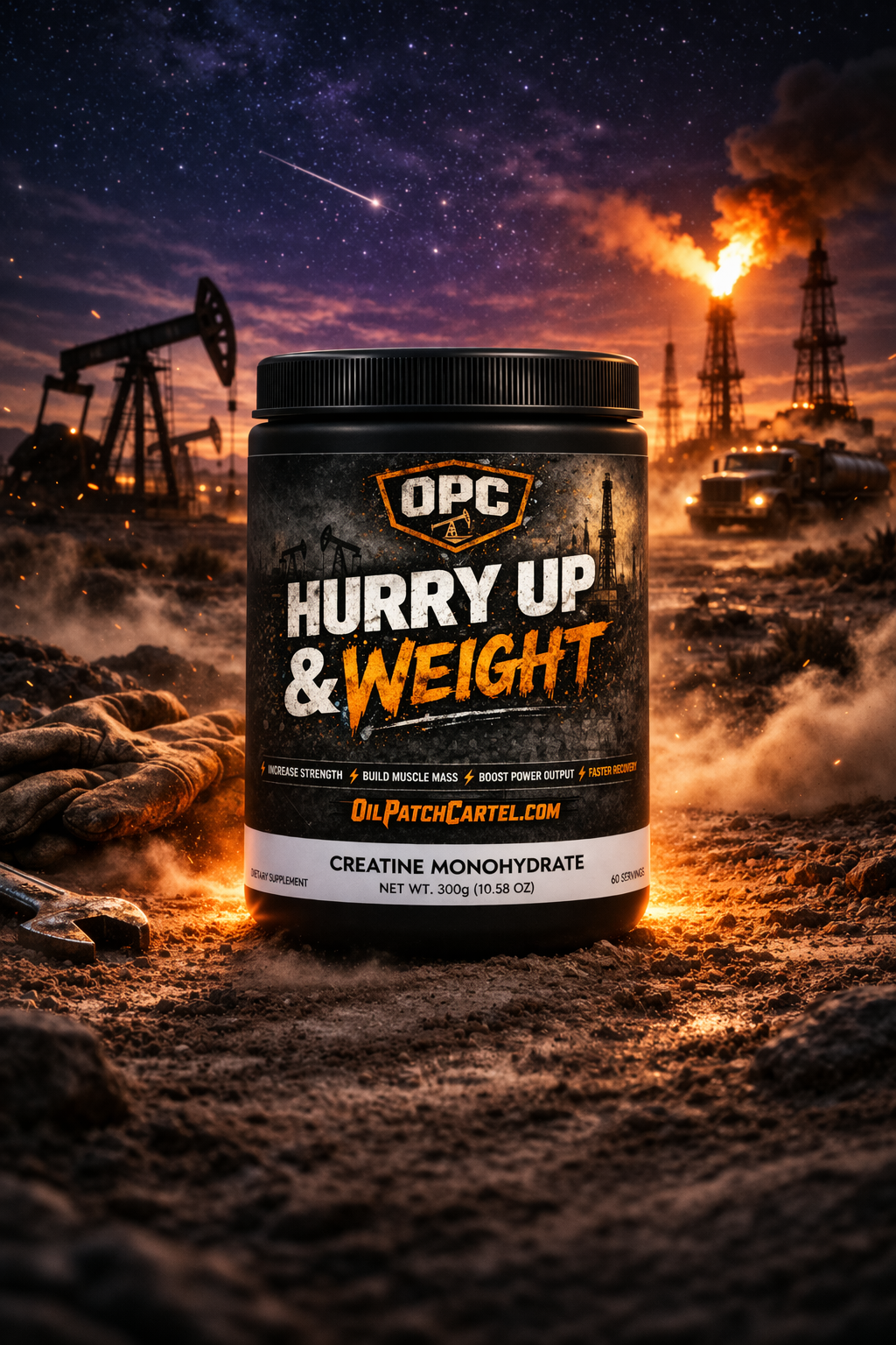 Hurry Up & Weight Creatine (300g, 10.58oz)