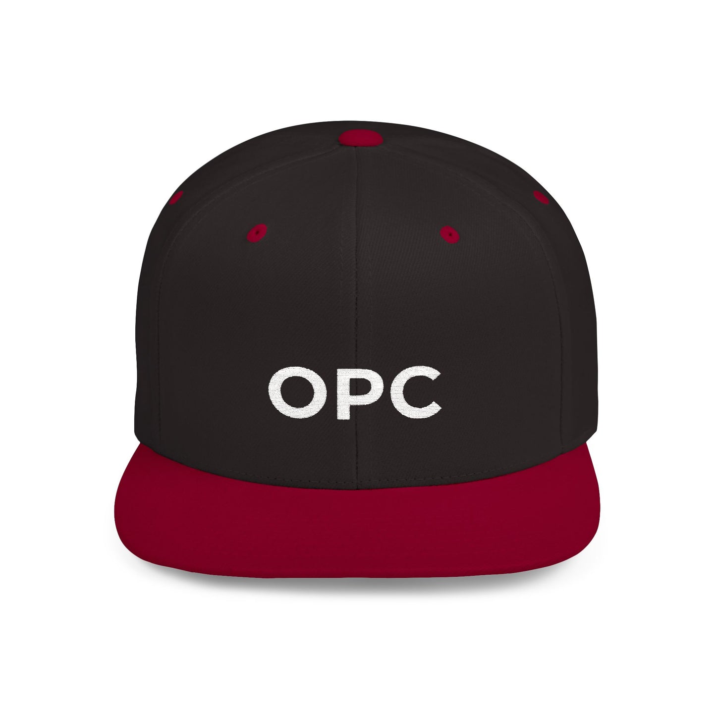 OPC Flat Bill White Logo