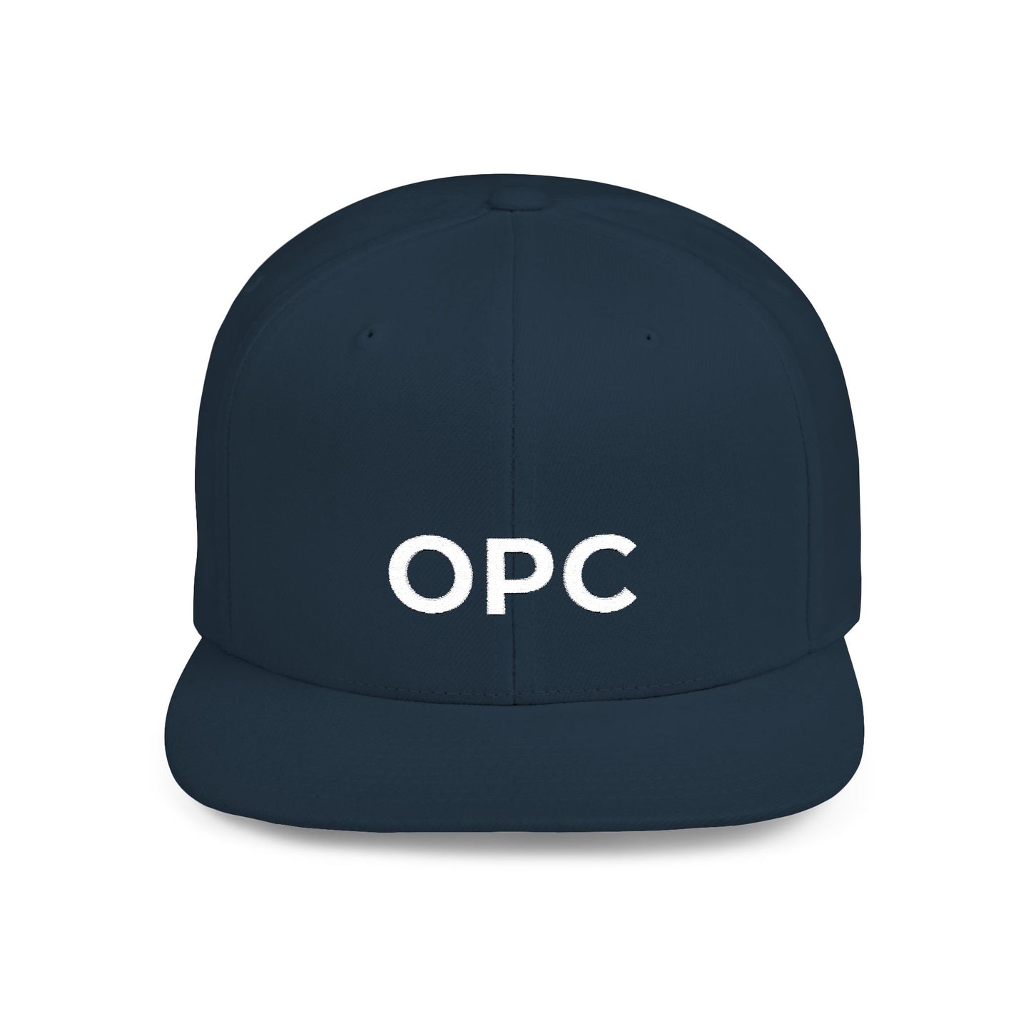 OPC Flat Bill White Logo