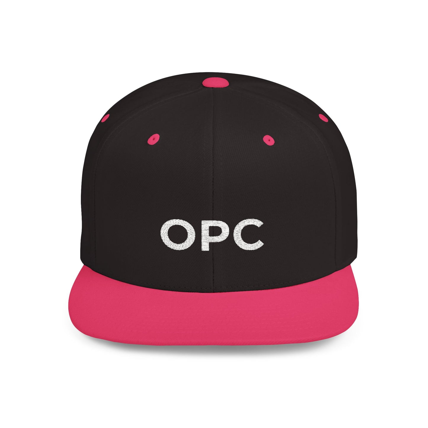 OPC Flat Bill White Logo